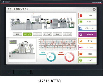 楽天市場】三菱電機 GT2512-STBD-040 GOT本体 12.1型 解像度：SVGA