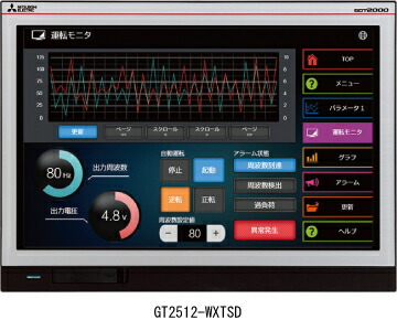 楽天市場】三菱電機 GT2512-STBD-040 GOT本体 12.1型 解像度：SVGA