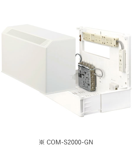 サン電子 COM-S2000-GN 音沙汰分電盤 COM-S G青写真 積み上げる計器 ブースター局 TV8分かちあう 電話機1伝達ルート8分かれ出る ワット数差し込み8個口 勘定書き相応う・受け入れ書ふり出し可
