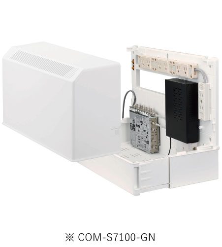 サン電子 COM-S7100-GN 案内書分電盤 COM-S Gひな形 積み上げる備品 ブースター局 TV8分かちあう 電話機1伝達ルート8分かれ出る HUB16界面1台、ワット数差し込み8個口 仕切り状相応う・受け入れ書書き著す可