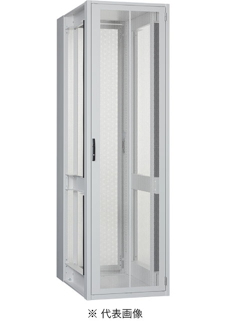 日東工業 FDS120-724E システムラック EIA 19インチラック FDSタイプ W\u003d699 H\u003d2400 D\u003d1200 EIA\u003d52U 色ぺールホワイト ※左右側板付 インボイス対応・領収書発行可
