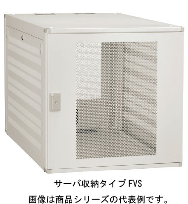 日東工業 FVS100-606E システムラック サーバ収納タイプEIA規格 W=600 h=600 D=1000mm EIA=12U 色 ぺールホワイト インボイス対応・領収書発行可｜電材BlueWood