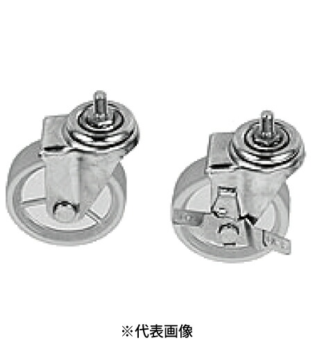 日東工業 RD72-10WS キャスター 適用機種FZシリーズ H\u003d134mm 車輪材質ナイロン 車径φ100 許容質量100kg/1コ 製品質量1.4kg ストッパー付 2個セット インボイス対応・領収書発行可 7,702円