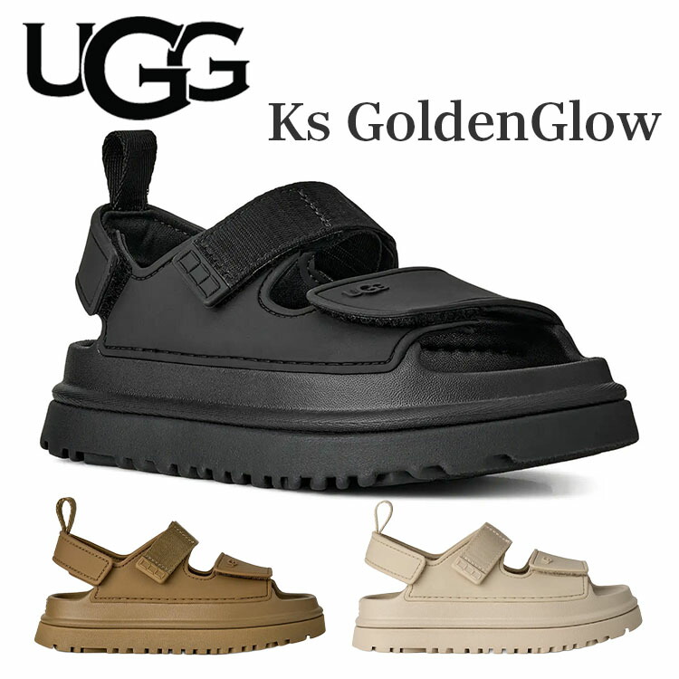 UGG アグ ゴールデングロウ レディース サンダル ストラップ シューズ 靴 ブラック ブラウン ベージュ Ks GOLDENGLOW 1152813K