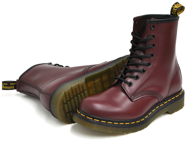 cherry red dr martens shoes