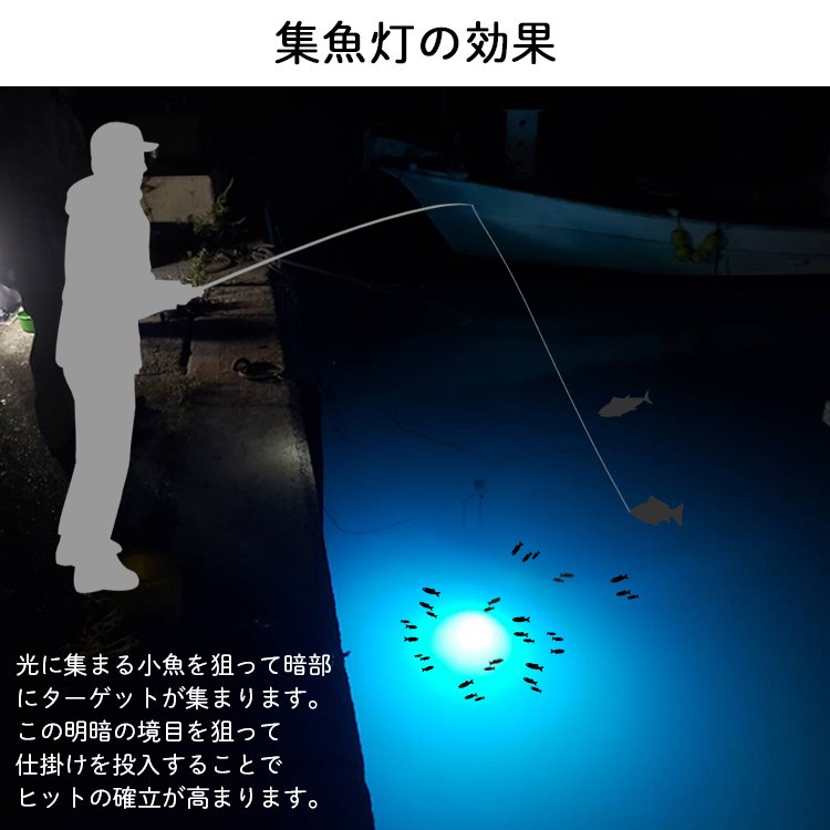 楽天市場 あす楽対応 集魚灯 Led 水中 ライト 夜釣り 投光器 釣り 魚群 仕掛け 釣果 釣り道具 照明器具 灯具 夜焚き 船舶ライト 水中イルミネーション 集魚ライト 水中集魚灯 マキタ バッテリー 小魚 イカ アジ タチウオ イワシ サバ メバル サヨリ 型番z029 送料無料