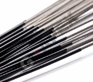 KYNAR 175℃高耐熱半硬質PVDF製熱収縮チューブ（19.1mmx1.2m 黒 10本）