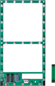 電子工作キット（200ｘ100mmジャンポ7セグLED表示）K9680