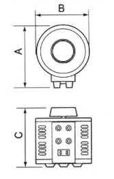 起電力雄捻子スライダー 単相100V→0～260V/0.26kVA\u003cBR\u003e SS-260-1