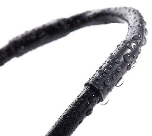 AIS3X くっ付ける剤付熱締め付ける熱電子管（9.5mmx50m巻 黒）