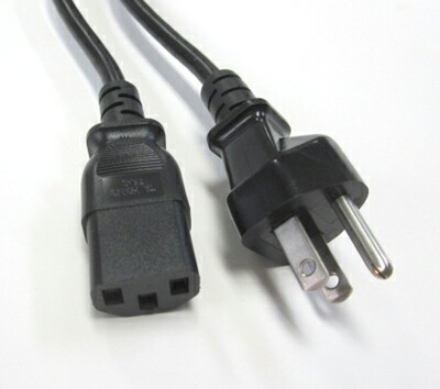 楽天市場 日本acコード 3ピン C13 Pse ブラック 7a 125v デンシ電気店
