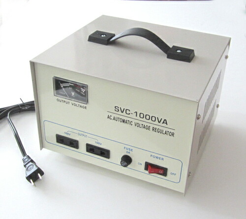 AC80～130V→AC100V起電力兼ね合い化ワット数1000VA-SVC-1000VA
