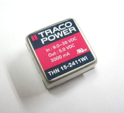 24Vdc→5Vdc/3000mA DC/DCコンバーター THN 15-2411WI