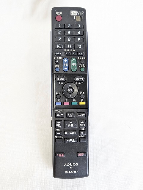 楽天市場】【中古】即日発送 除菌済 GA738WJSA シャープ AQUOS テレビ リモコン 長期保証 (0126380038)  RRMCGA738WJSA : 家電の電すけ 楽天市場店