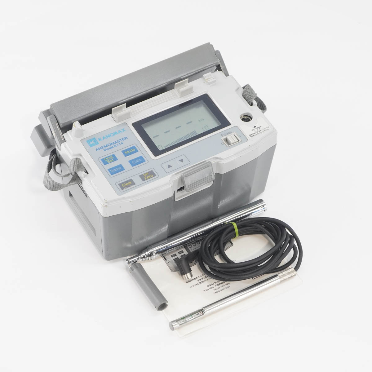 【楽天市場】【中古】[JB]現状販売 KANOMAX 6114 風速計 ANEMOMASTER アネモマスター 611シリーズ 取扱説明書 ...