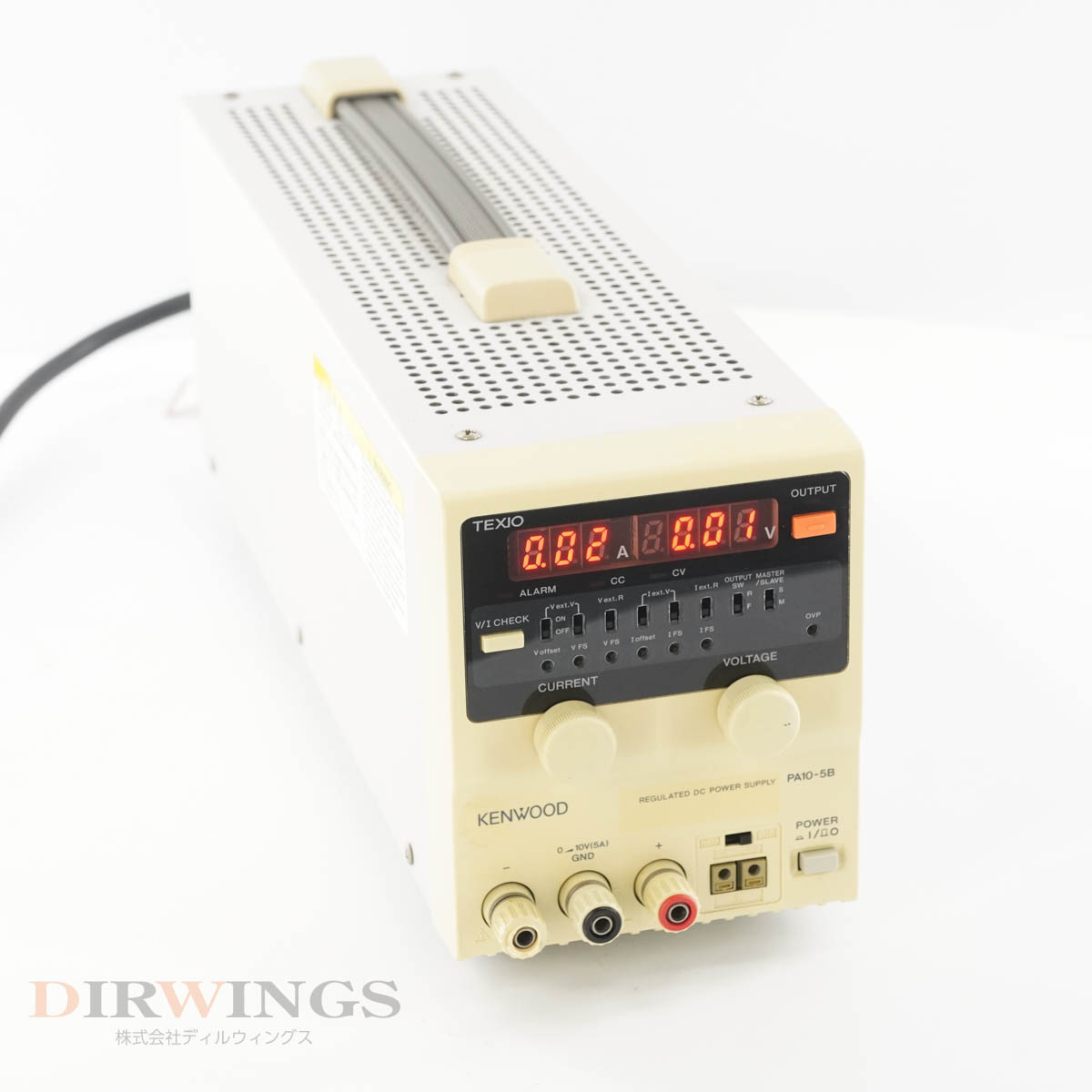【中古】[DW]8日保証 6台入荷 KENWOOD TEXIO PA10-5B PA-B REGULATED DC POWER SUPPLY 直流安定化電源 DC電源 直流電源 [06145-0002]