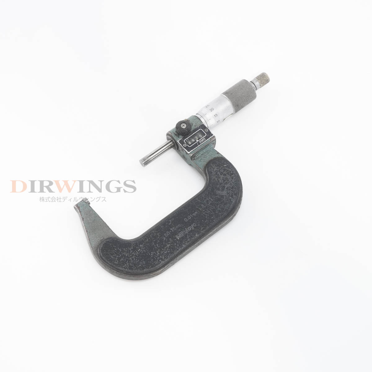 【中古】[DW]8日引きうける Mitutoyo 50-75粍 Micrometer ミクロメーター 0.01粍 [06441-0137]