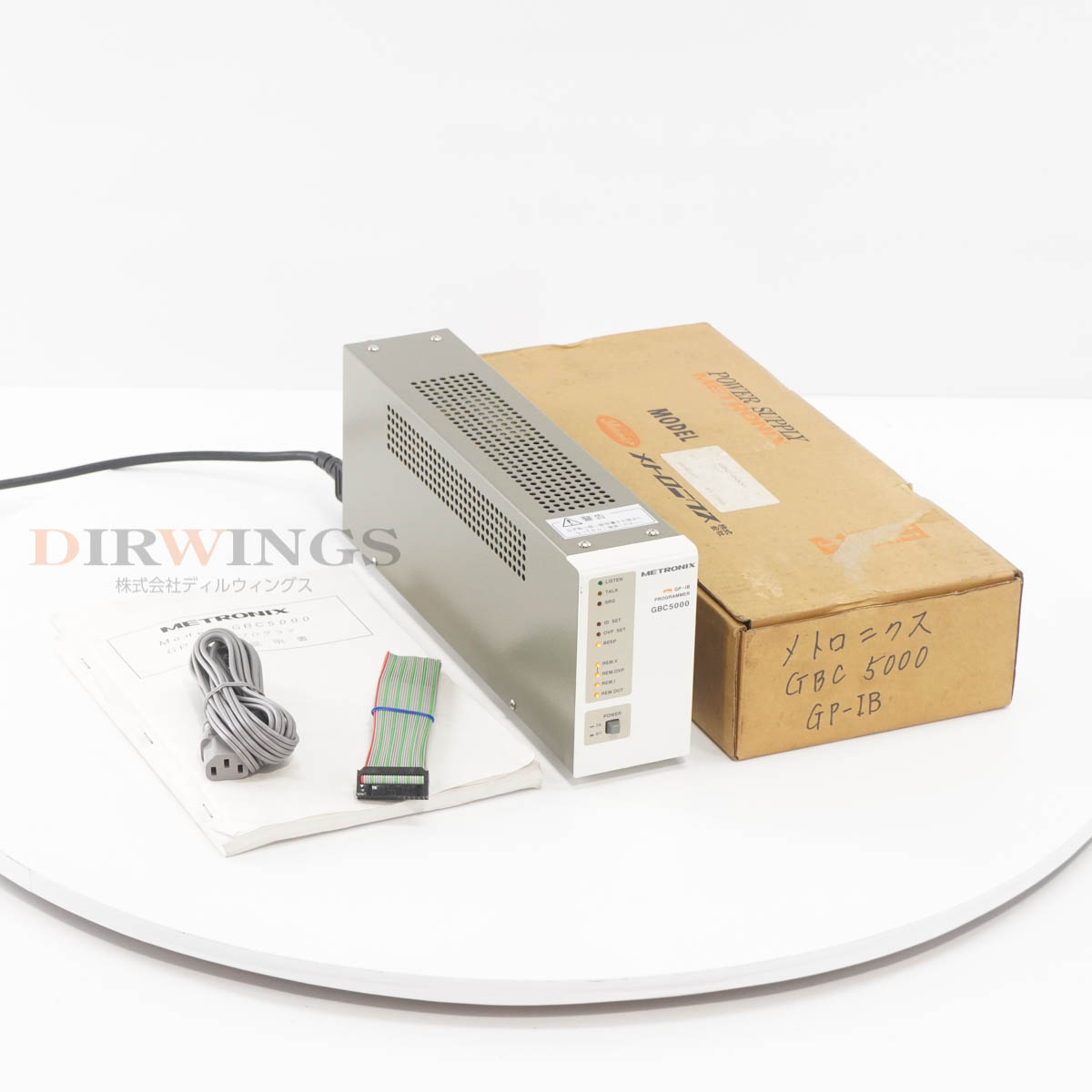 【中古】[DW]8日保証 METRONIX GBC5000 GP-IB PROGRAMMER GP-IBプログラマー 電源コード 取扱説明書 [06583-0019]