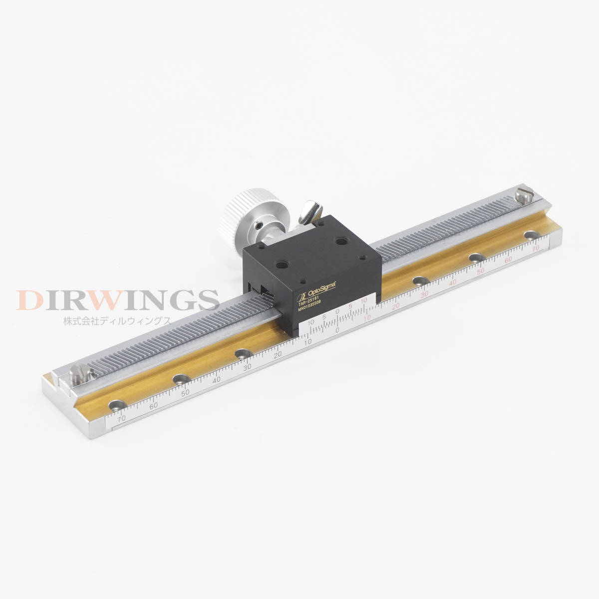 【中古】[DW]8日保証 OptoSigma TAR-25161 SIGMA KOKI X Axis Small Rack Pinion Stage X軸小型ラックピニオンステージ [06952-0067]
