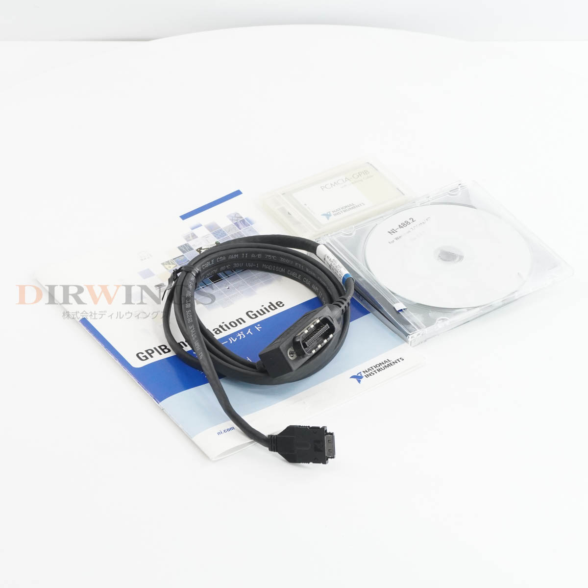 【中古】[DW]8日保証 NATIONAL INSTRUMENTS 778034-0212 NI PCMCIA-GPIB CARD GPIBカード ソフトウェア 取扱説明書 [06981-0008]