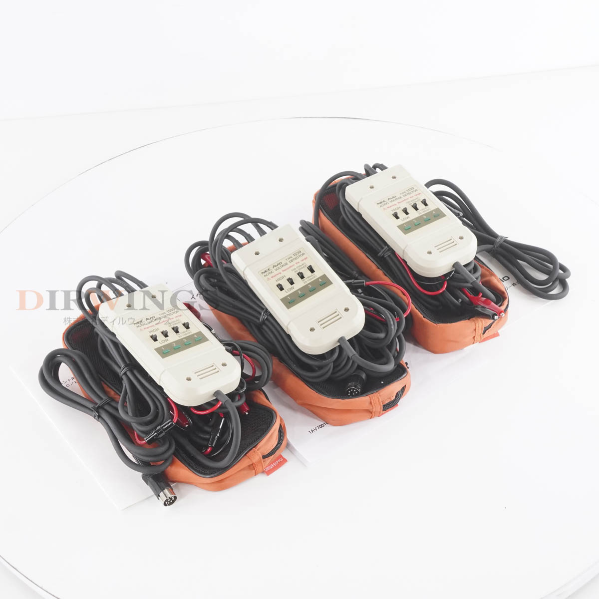 【中古】[DW]8日保証 3台セット NEC Avio 1539 AC/DC VOLTAGE DETECTOR イベント用フローティング電圧プローブ 取扱説明書 [06981-0028]