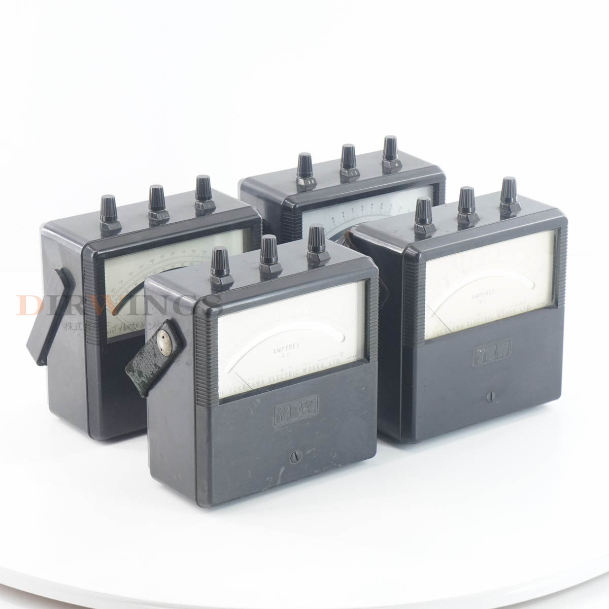 【中古】[DW]8日保証 セット YOKOGAWA YAS 1993 1975 1960 1964R YEW AMMETER VOLTMETER 電流計 電圧計 [07037-0006]