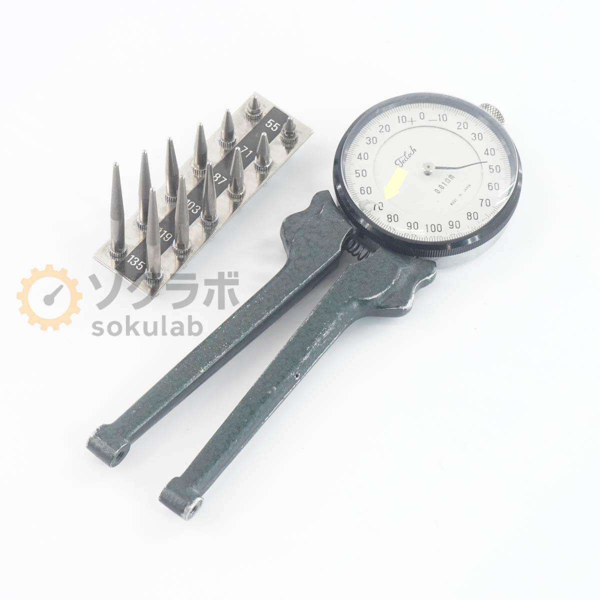 【中古】[JB]保証なし Teclock IM882 Dial Caliper Gauge ダイヤルキャリパゲージ 0.01mm [07183-0046]