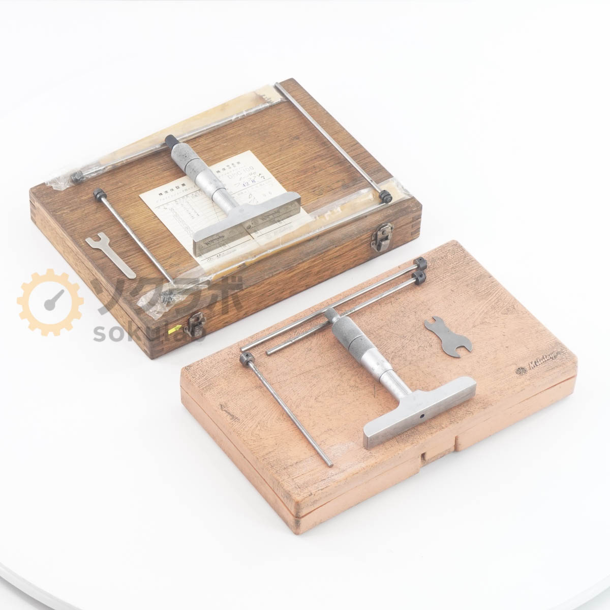 【中古】[DW]8日引きうける 仕かける Mitutoyo DMS60-25 129-116 ？ DMC-100 ？ Depth Micrometer デプスマイクロメーター 0.01粍 [07183-0051] マイクロメーター-花・ガーデン・DIY-DIY・工具