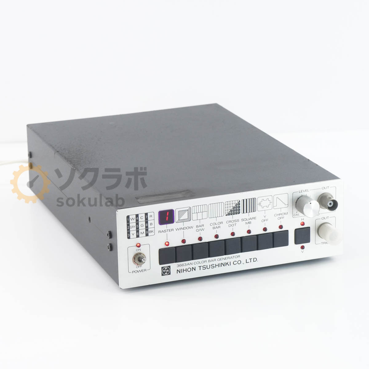 【中古】[JB]保証なし NIHON TSUSHINKI 3663AN COLOR BAR GENERATOR カラーバージェネレーター [07064-0052]