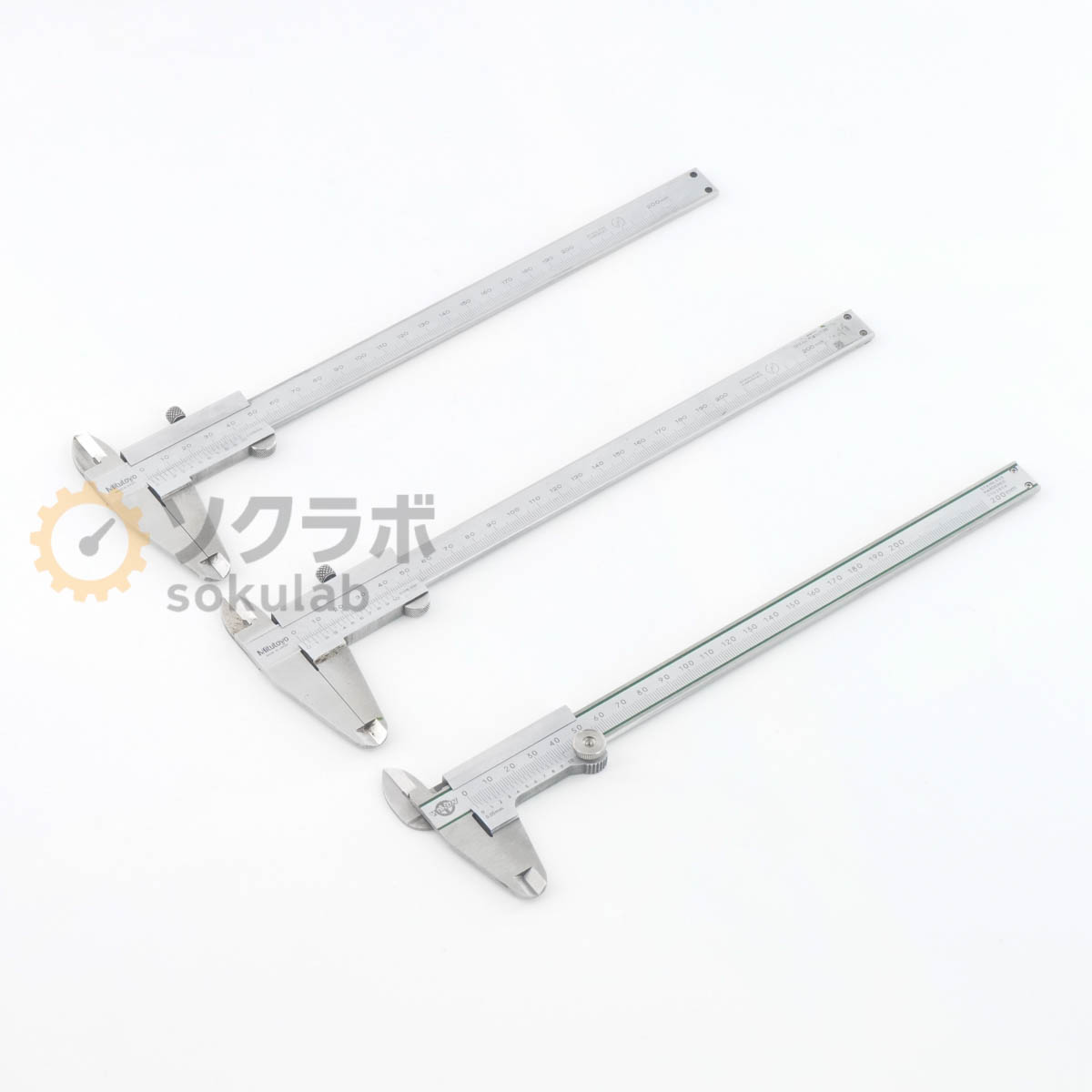 【中古】[JB]保証なし セット KANON Mitutoyo Caliper ノギス 200mm 20cm [07146-0098]