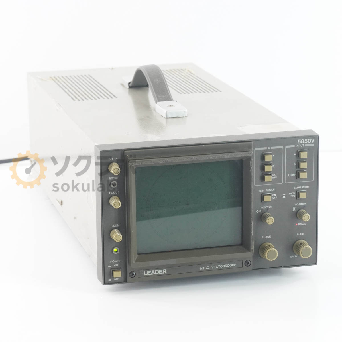 【中古】[DW]8日引きうける LEADER 5850V NTSC VECTORSCOPE ベクター領域 [07237-0055]