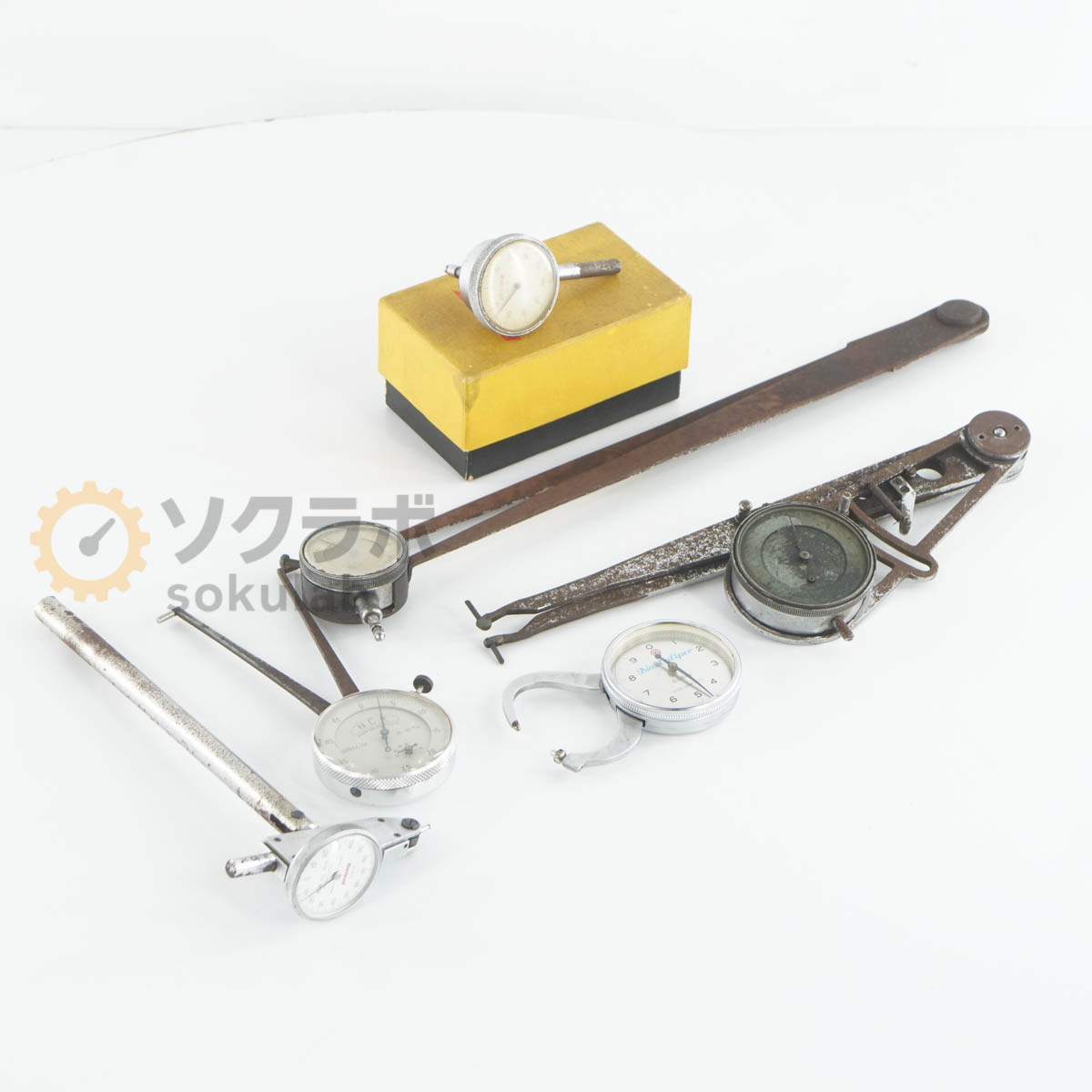 【中古】[JB]引きうけるなし 色々書き割り PEACOCK KORI SEIKI NCK  Dial Caliper NEW PIC-TEST DIAL GAUGE 文字盤ゲージ ダイヤルキャリ...[07328-0066]