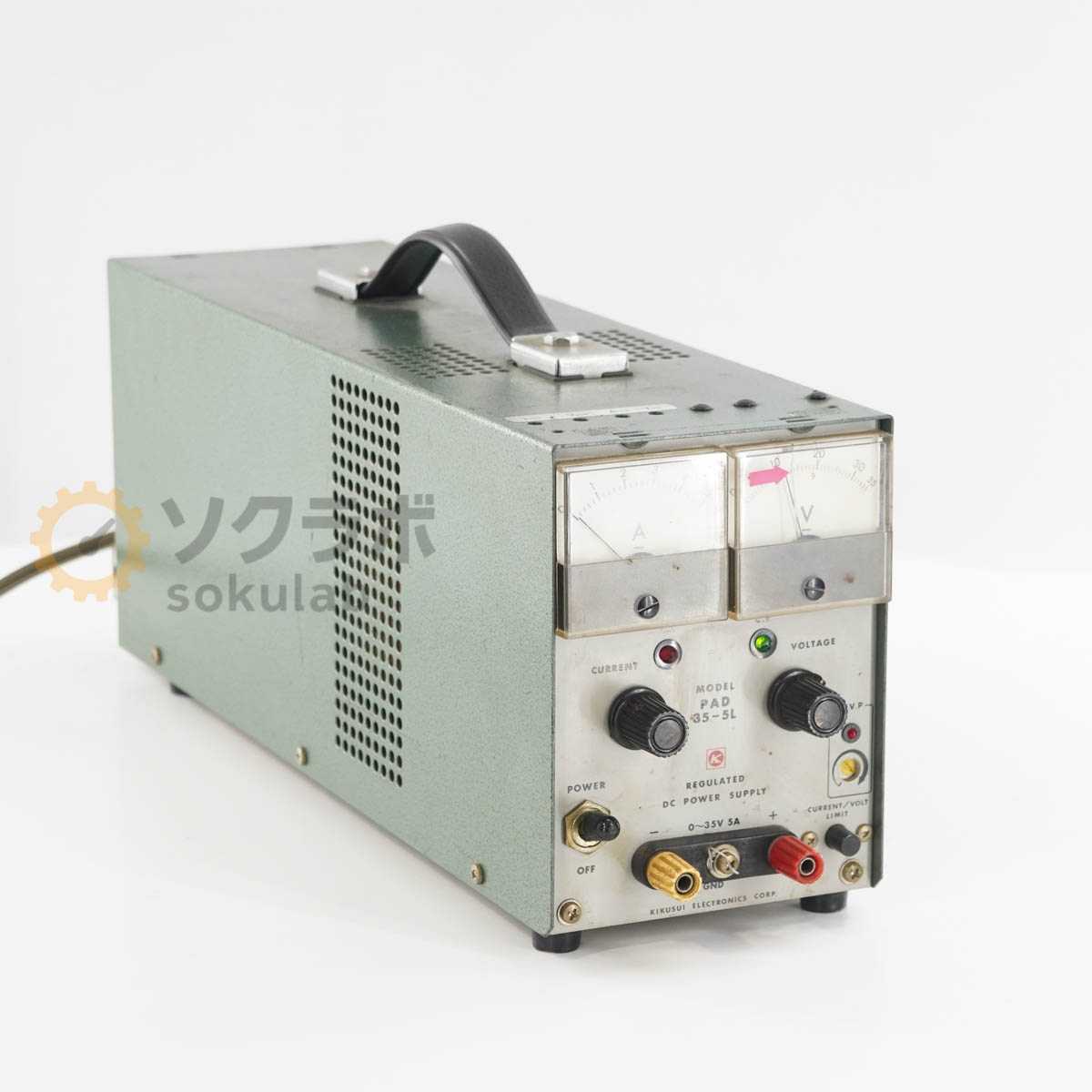 【中古】[DW]8日引き受ける KIKUSUI PAD35-5L PAD-L REGULATED DC POWER SUPPLY 直流釣りあい化ワット数 DCワット数 直流ワット数 0~35V 5A [07462-0025]