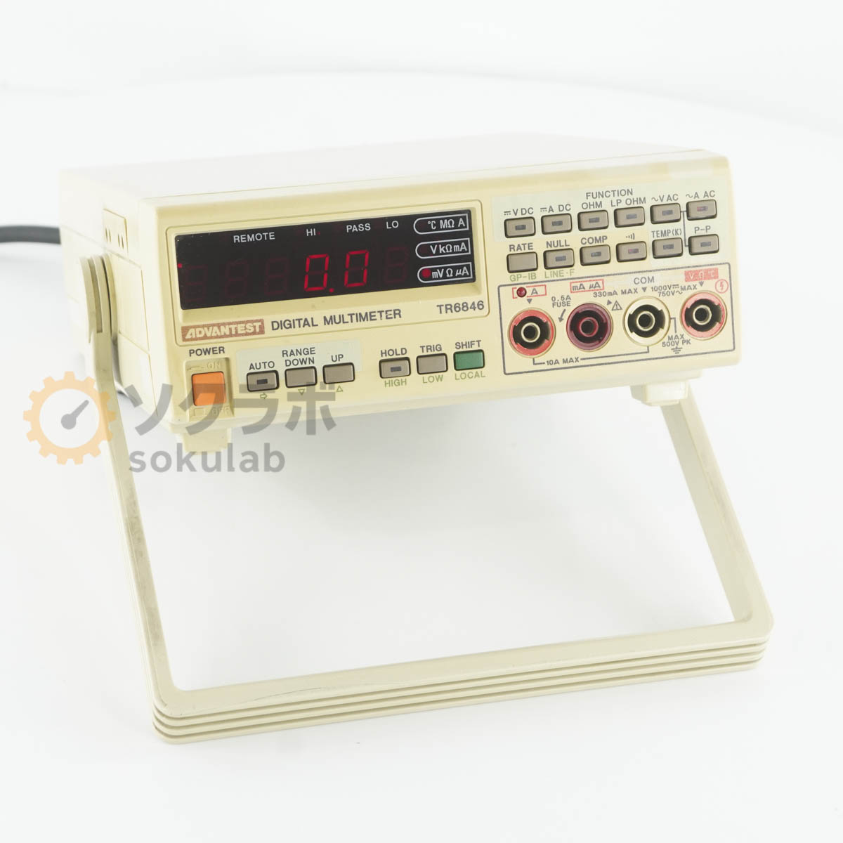 【中古】[JB]保証なし ADVANTEST TR6846 DMM DIGITAL MULTIMETER デジタルマルチメーター [07462-0039]｜デンタショップ