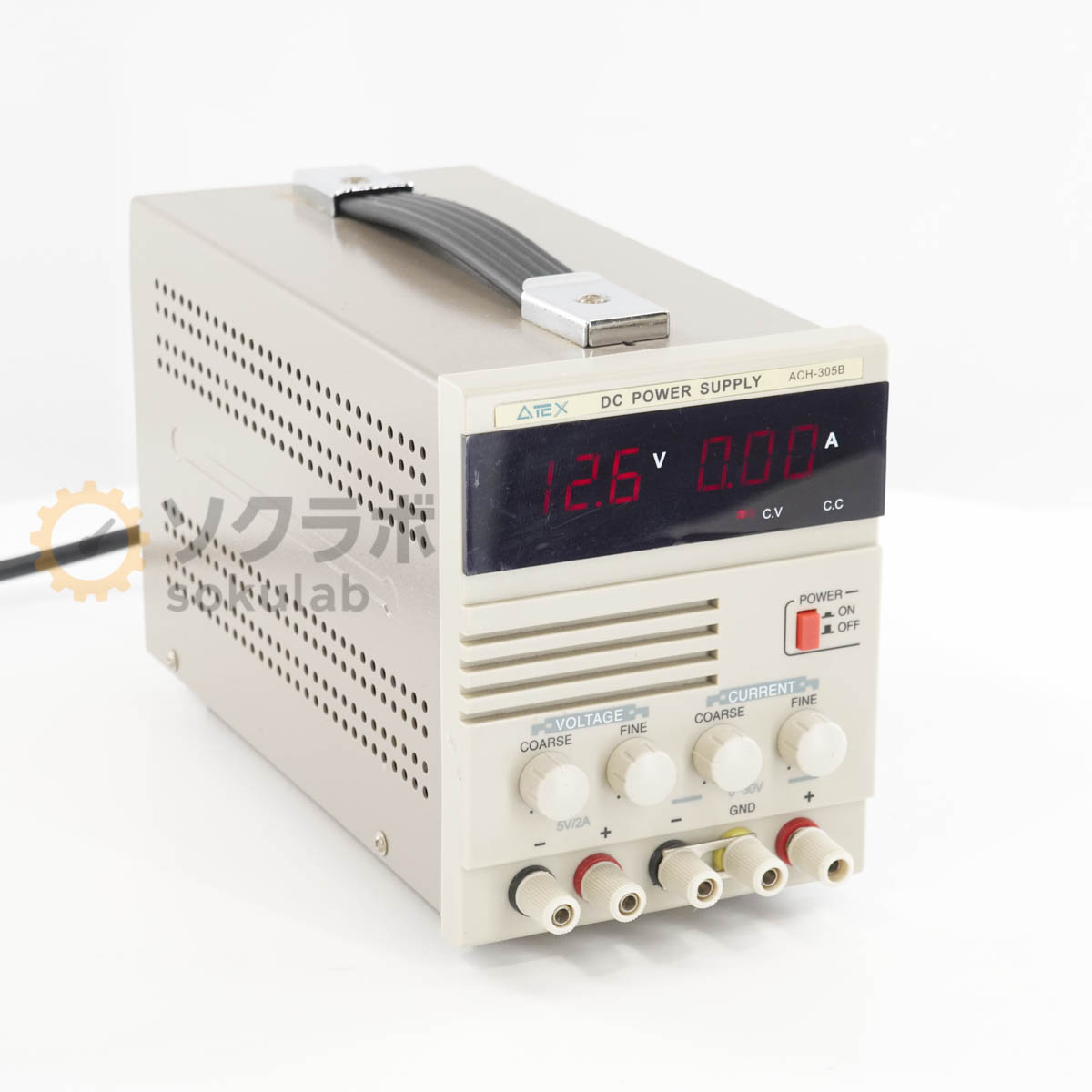 【中古】[JB]保証なし ATEX ACH-305B DC POWER SUPPLY 2電圧デジタル直流安定化電源 DC電源 直流電源 [07462-0046]