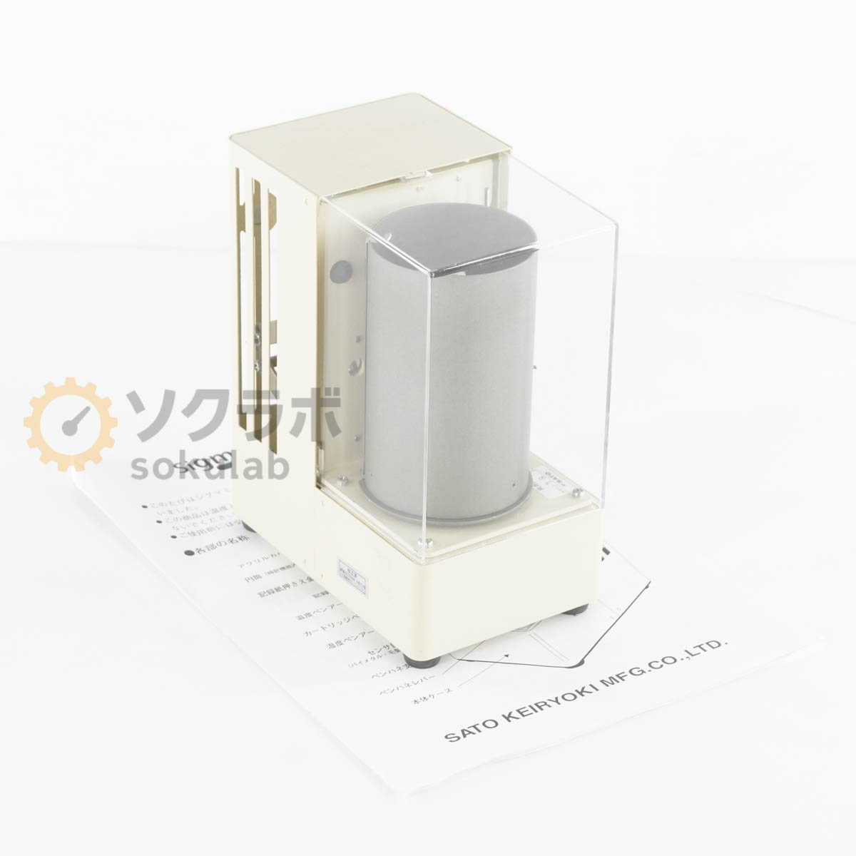 【中古】[DW]8日引きうける 5台入荷 SK SATO KEIRYOKI SIGMA MINICUBE シグマミニキューブ THERMOHYGROGRAPH 温湿度書きとどめる計 -15~＋40℃ 5~1...[07413-0001]