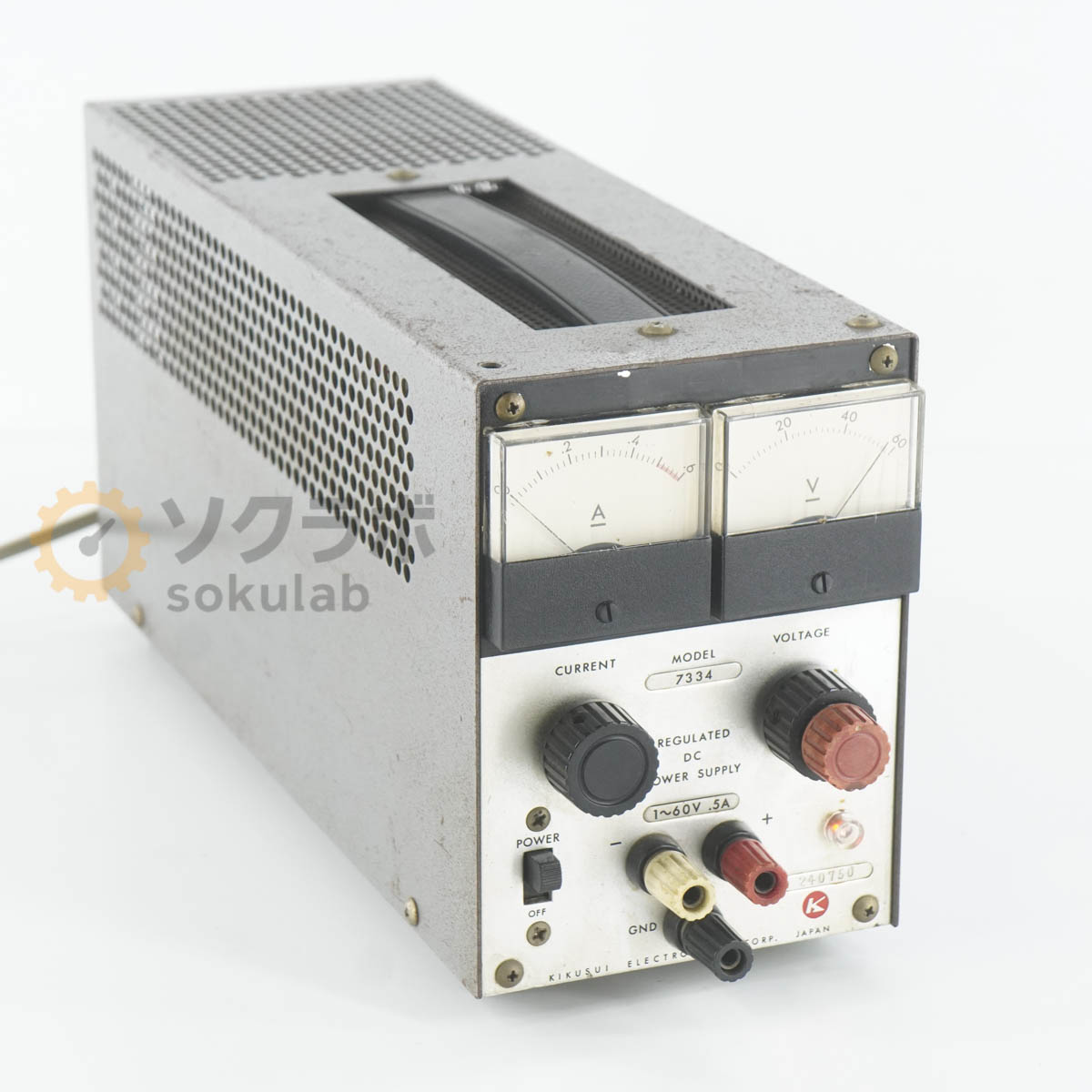 【中古】[JB]引き請けるなし KIKUSUI 7334 REGULATED DC POWER SUPPLY 直流釣り合い化ワット数 DCワット数 直流ワット数 1~60V 5A [07462-0022]