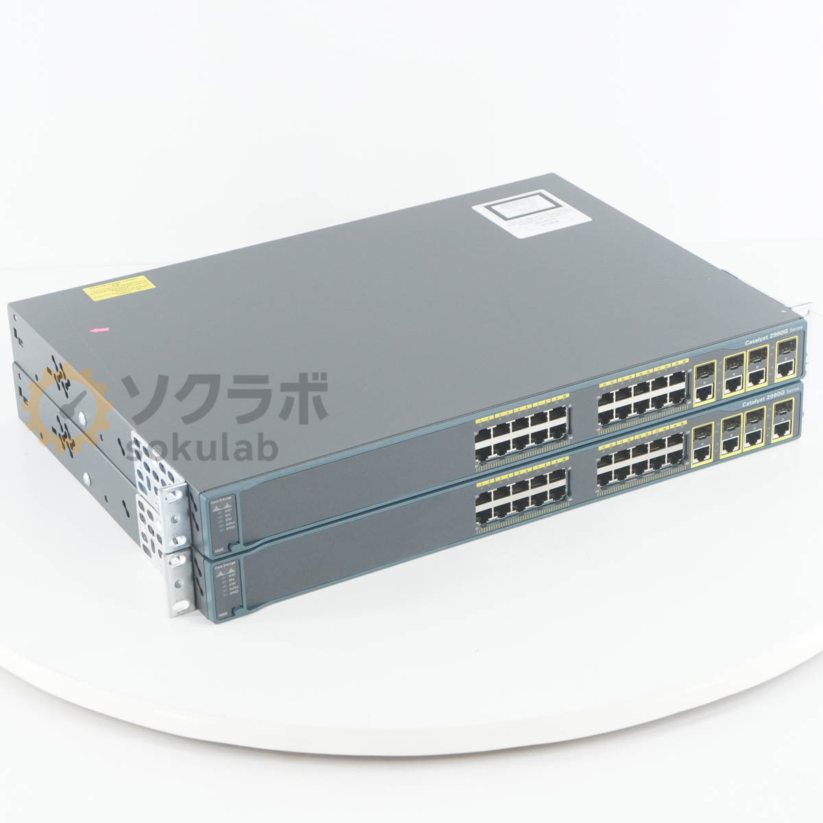 【中古】[PG]8日保証 3セット入荷 2台セット CISCO WS-C2960G-24TC-L V07 Catalyst 2960G Switch スイッチ [07425-0013]