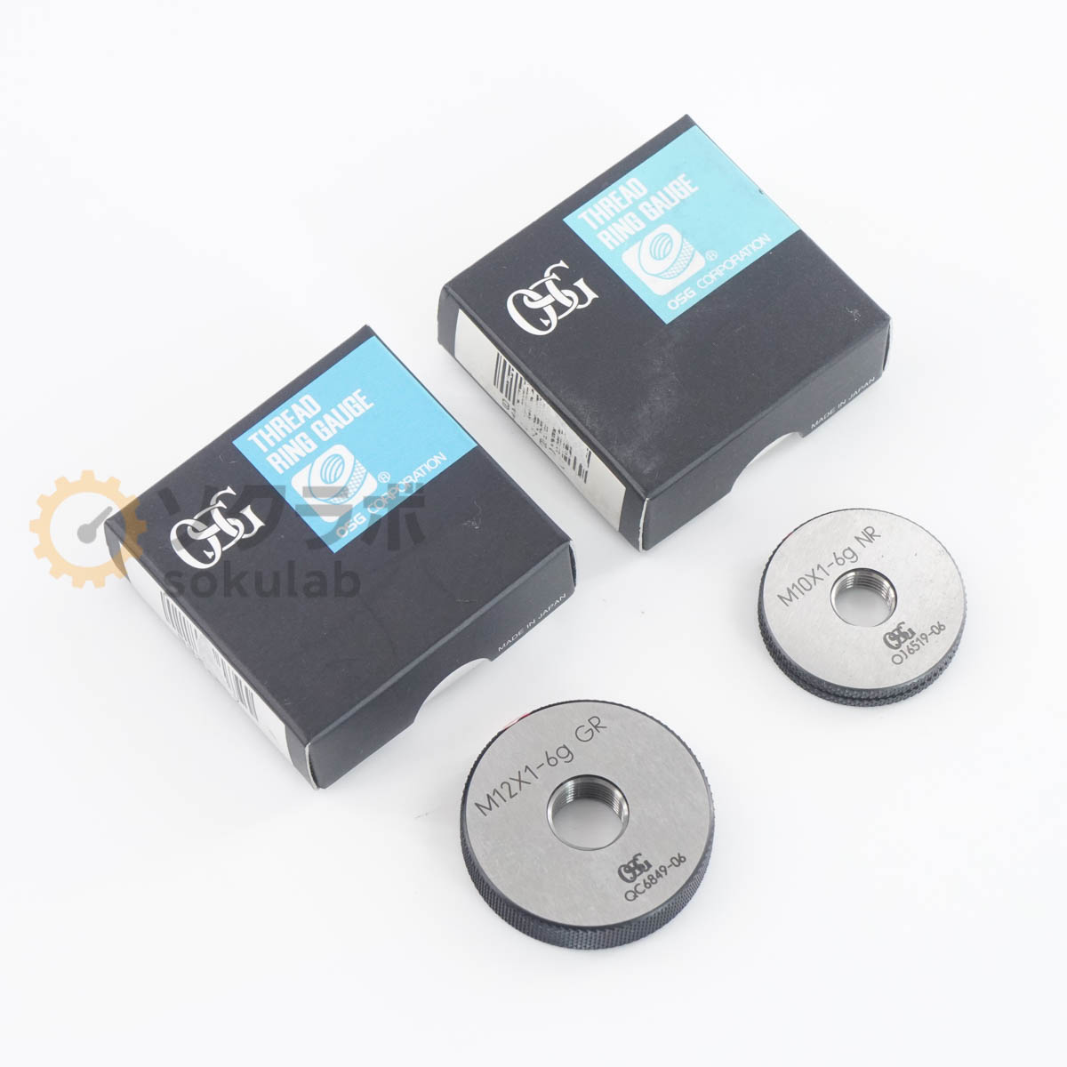 【中古】[DW]8日引き請ける 書き割り OSG M12X1-6g GR M10X1-6g NR THREAD RING GAUGE ねじ輪っかゲージ ねじゲージ 輪っかゲージ [07380-0233]