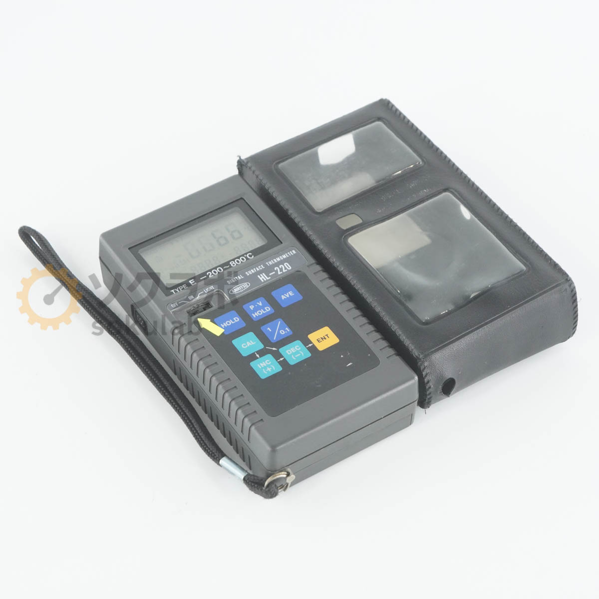 【中古】[DW]8日引きうける ANRITSU HL-220 安立表示計器 DIGITAL SURFACE THERMOMETER デジタル境界線の外側気温計 -200~800℃ [07380-0172]