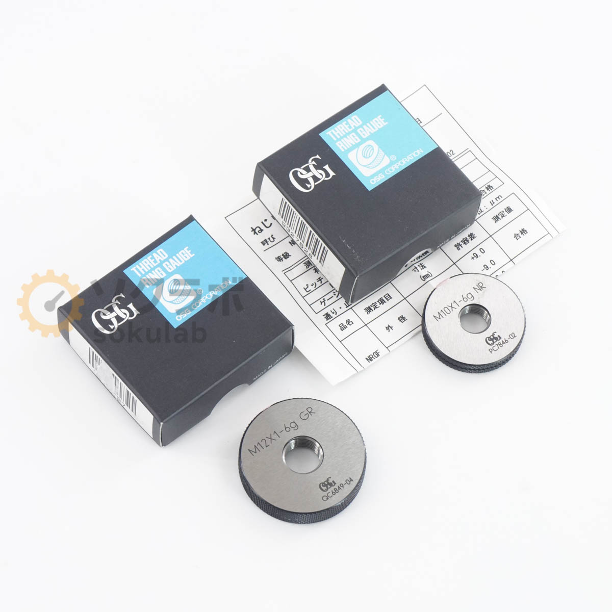 【中古】[DW]8日引き請ける 書き割り OSG MX12X1-6g GR M10X1-6g NR THREAD RING GAUGE ねじ輪っかゲージ ねじゲージ 輪っかゲージ [07380-0228]
