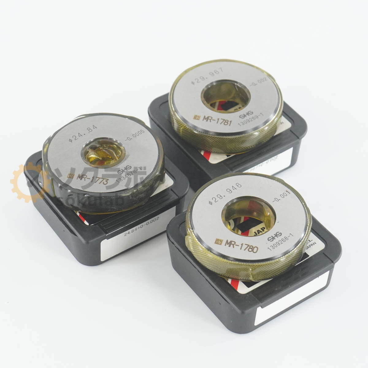 【中古】[DW]8日引き受ける 仕掛ける SHS 測範社 φ24.84 φ29.967 φ29.946 Master Ring Gauge マスターリングゲージ 仕掛ける輪っか [07347-0037]