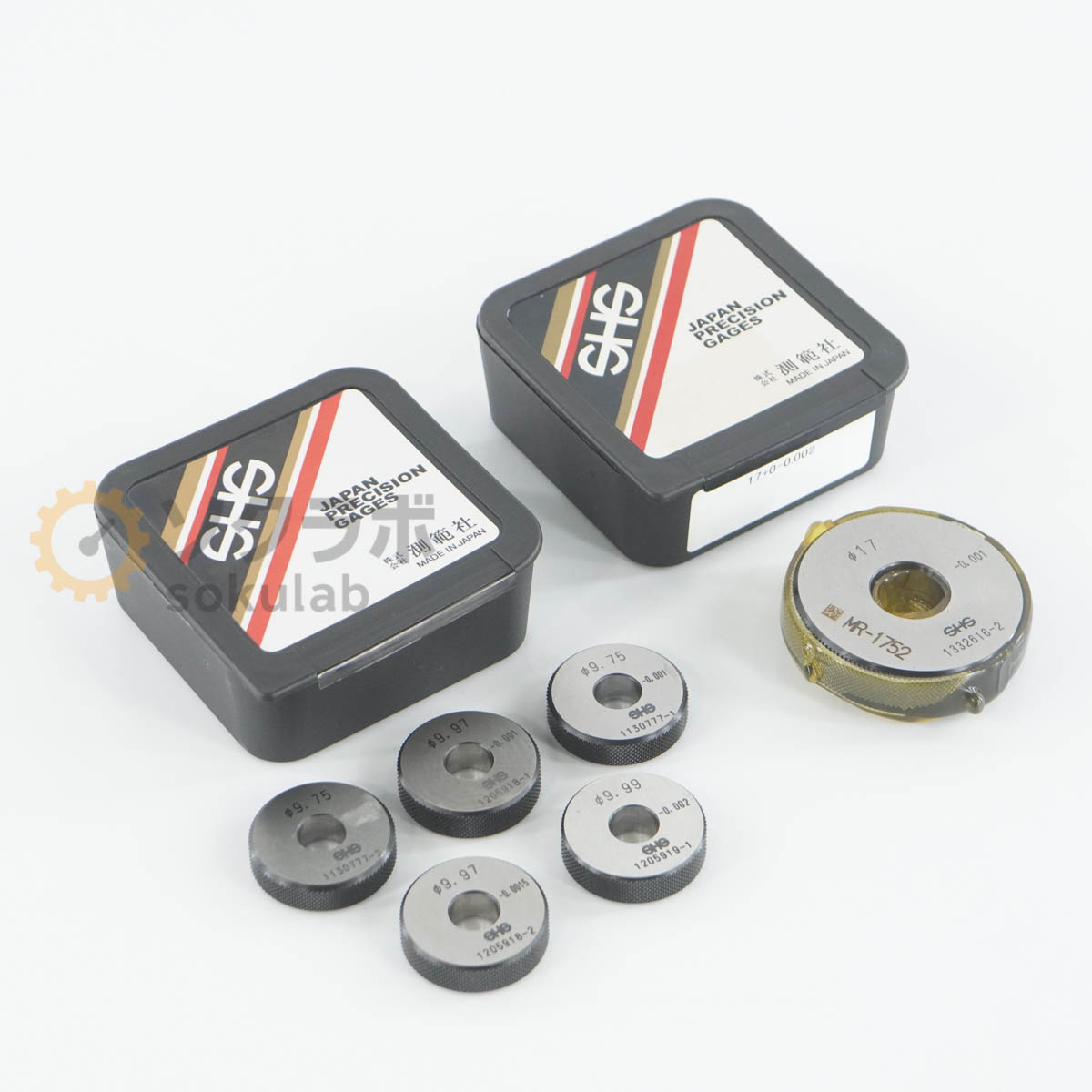 【中古】[DW]8日保証 セット SHS 測範社 φ17 φ9.99 φ9.75*2 φ9.97*2 Master Ring Gauge マスターリングゲージ セットリング [07347-0234] 18,674円
