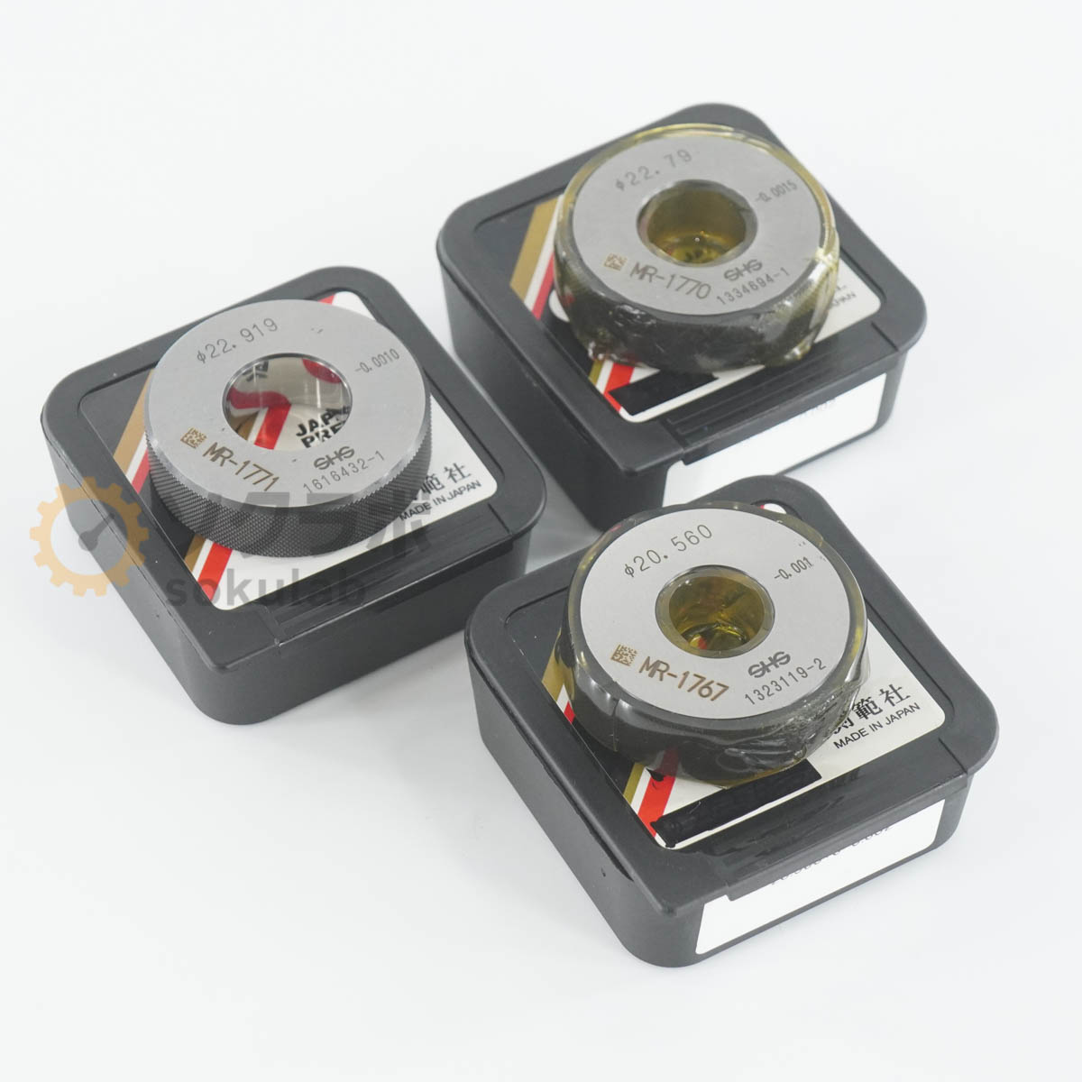 【中古】[DW]8日引き受ける 仕掛ける SHS 測範社 φ20.560 φ22.79 φ22.919 Master Ring Gauge マスターリングゲージ 仕掛ける輪っか [07347-0237]