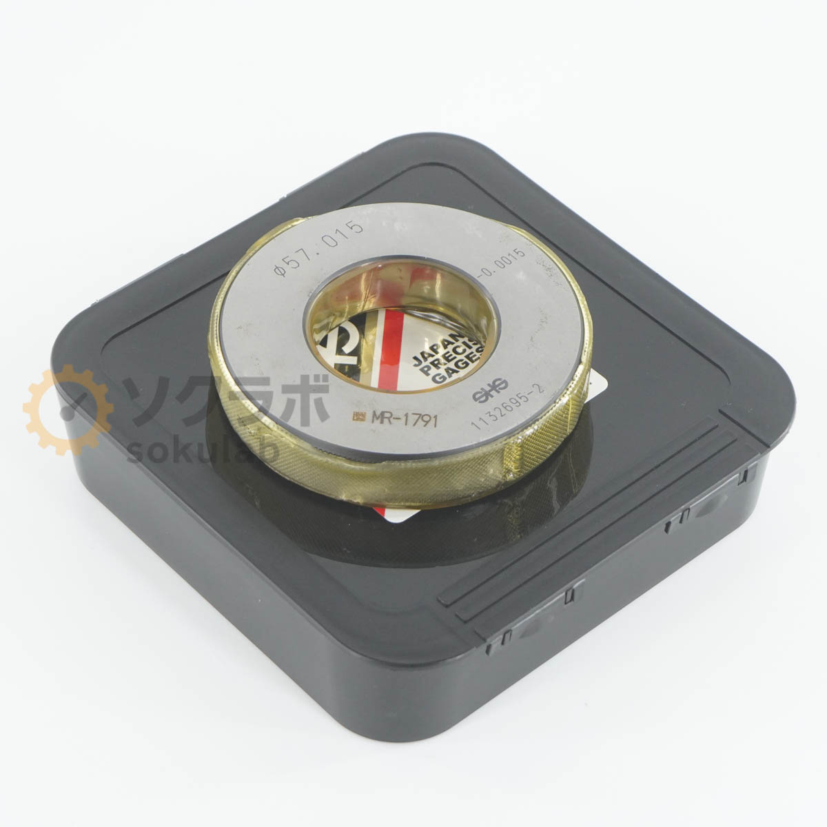 【中古】[DW]8日引きうける SHS 測範社 φ57.015 -0.0015 Master Ring Gauge マスターリングゲージ 書き割り輪っか [07347-0249]