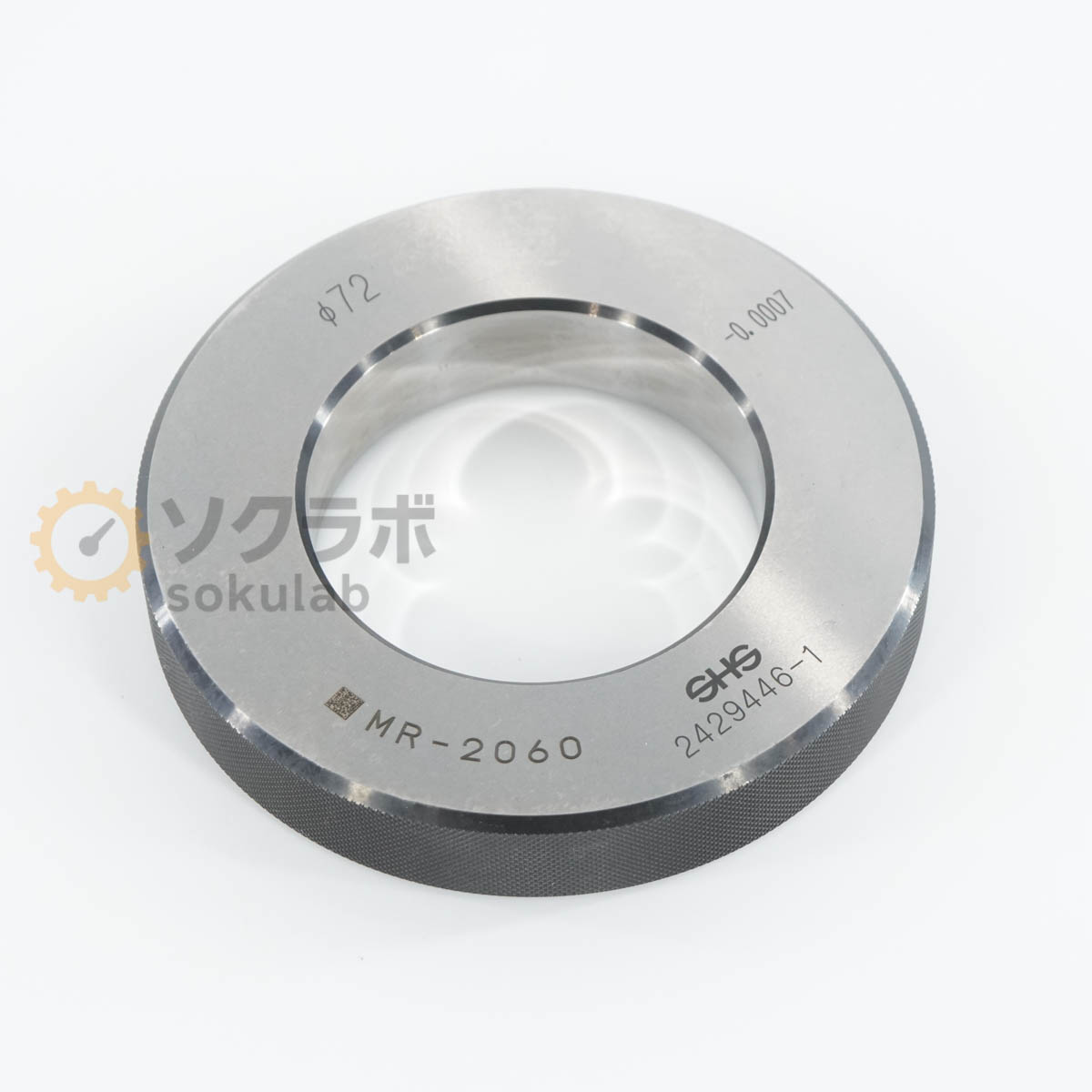 【中古】[DW]8日引き請ける SHS 測範社 φ72 -0.0007 Master Ring Gauge マスターリングゲージ 書き割り輪っか [07347-0246]