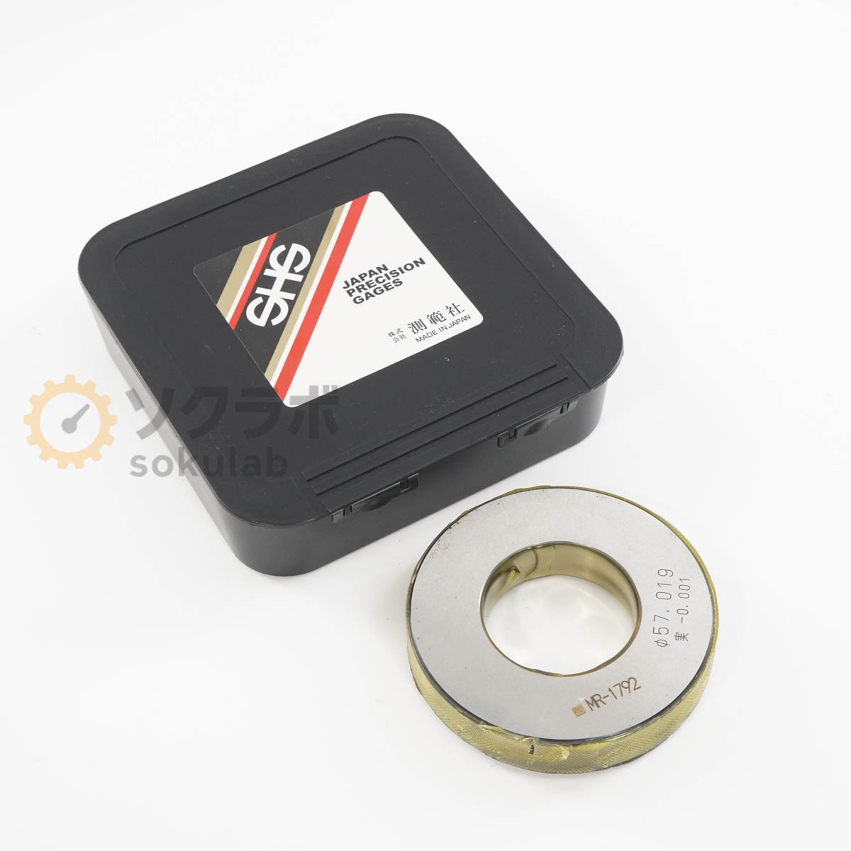 【中古】[DW]8日引きうける SHS 測範社 φ57.019 -0.001 Master Ring Gauge マスターリングゲージ 書き割り輪っか [07347-0254]