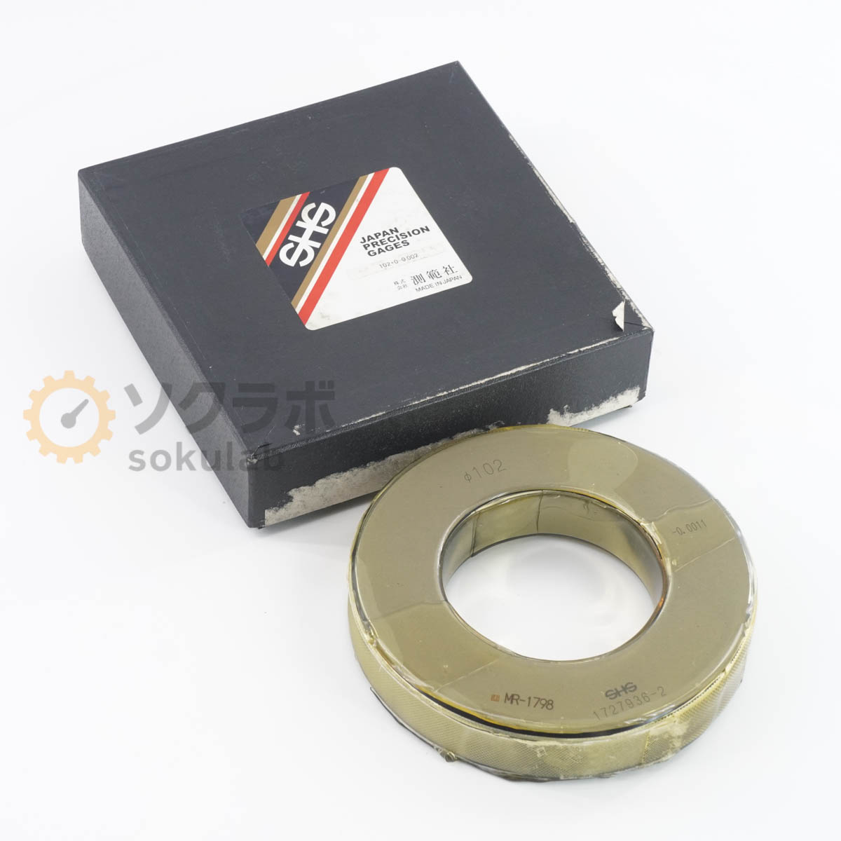 【中古】[DW]8日保証 SHS 測範社 φ102 -0.0011 Master Ring Gauge マスターリングゲージ セットリング [07347-0270]｜デンタショップ