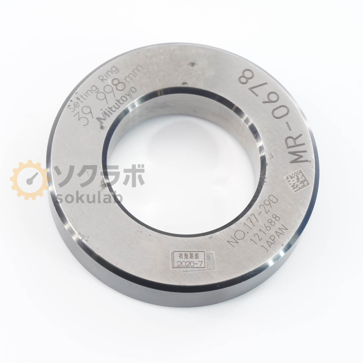 【中古】[DW]8日引きうける Mitutoyo 177-290 39.998粍 Setting Ring Master Ring Gauge 書き割り輪っか マスターリングゲージ [07347-0277]