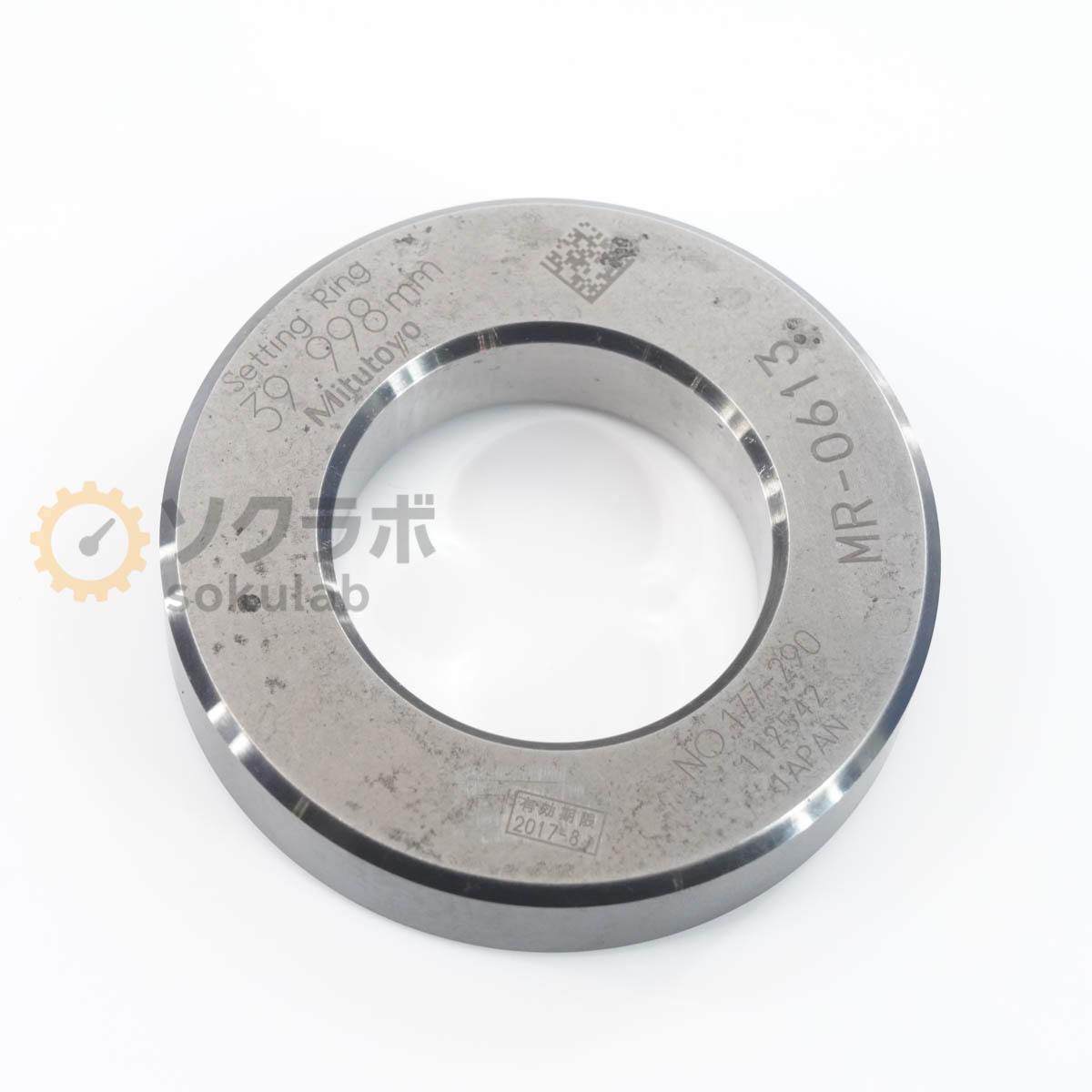 【中古】[DW]8日引きうける Mitutoyo 177-290 39.998粍 Setting Ring Master Ring Gauge 書き割り輪っか マスターリングゲージ [07347-0278]